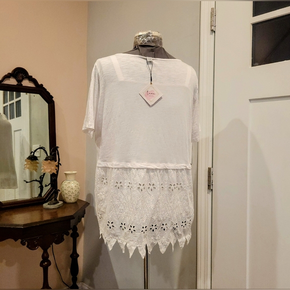 NWT 3X Slub Cotton Top w/Eyelet Back - Picture 9 of 9